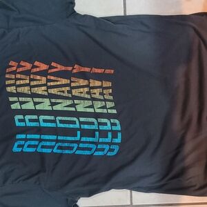 Old Navy Black Tee with Vibrant Graphic